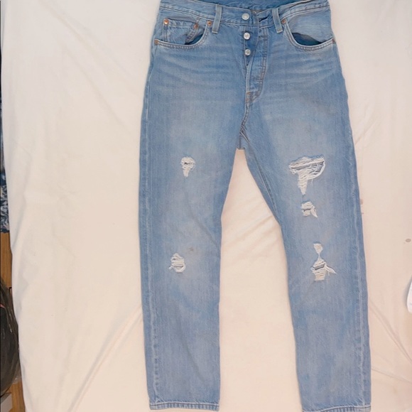 Levis 501 straight mid/light wash, high waisted - Picture 1 of 2